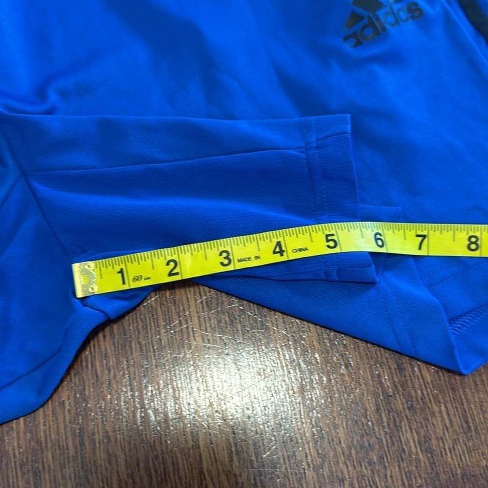 Adidas Blue and Black Athletic Shorts with Signature Stripes size XL - Picture 6 of 6